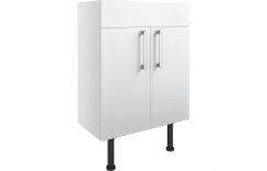 Purity Collection Aurora 600mm Basin Unit - White Gloss