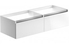 Purity Collection Carina 1200mm Wall Hung Basin Unit Run (No Top) - White Gloss