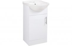Purity Collection Visio 450mm Basin Unit & Basin - White Gloss