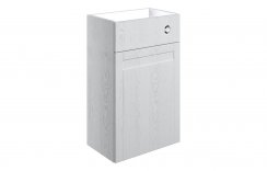 Purity Collection Belinda 500mm Toilet Unit - Satin White Ash