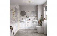 Purity Collection Textura Base End Panel - Matt White