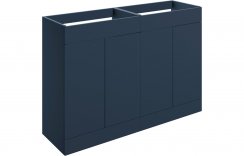 Purity Collection Statura 1180mm Floor Standing 4 Door Basin Unit (No Top) - Matt Deep Blue