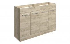 Purity Collection Volti 1180mm Floor Standing 2 Door Basin Unit Run (No Top) - Oak