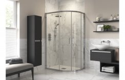 Purity Collection Icona 1000x800mm 2 Door Offset Quadrant - Chrome