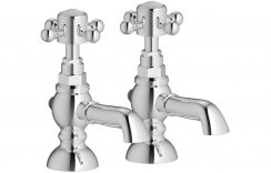 Purity Collection Terni Basin Pillar Taps - Chrome