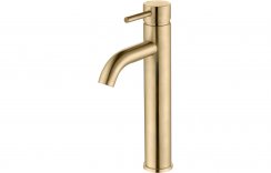 Purity Collection Padua Tall Basin Mixer - Brushed Brass