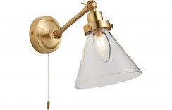 Purity Collection Obelisk Wall Light - Brushed Brass