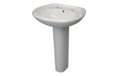 Purity Collection Express 573x460mm 2 Tap Hole Basin & Full Pedestal
