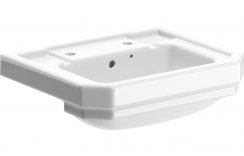 Purity Collection Chateau 495x445mm 2 Tap Hole Semi Recessed Basin