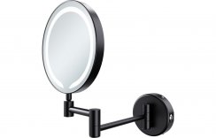 Purity Collection Hikari Round LED Cosmetic Mirror - Black