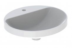 Geberit VariForm 500mm Oval 1 Tap Hole Countertop Basin - No Overflow