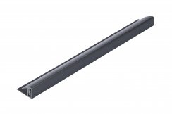 Zest Trims Clip On End Cap For Use with 5-8mm Wall Panels - 2600mm - Carbon