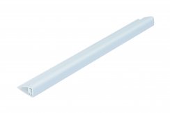 Zest Trims Clip On End Cap For Use with 5-8mm Wall Panels - 2600mm - Grey