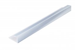 Zest Pvc End U Cap Trims for Use with 1000/10mm Panels - 2400mm x 11mm - Silver