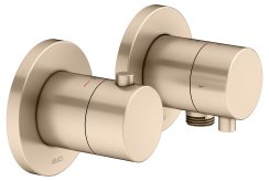Keuco Edition 400 Thermostatic Mixer Set 2-Way With Wall Outlet for Shower Hose - Brushed Bronze