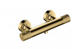 RAK Amalfi Wall Mounted Exposed Thermostatic Bar Shower Valve- Gold