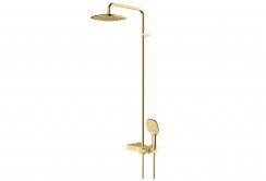 RAK Petit Square Shower Column - Gold