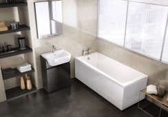 Britton Cleargreen Sustain 1700 x 750mm Single Ended Square Bath