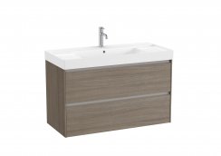 Roca Ona Unik 1000mm Basin & Dark Elm Unit (2 Drawers)