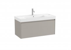 Roca Ona Unik 1000mm Basin & Matt Sand Grey Unit (1 Drawer)