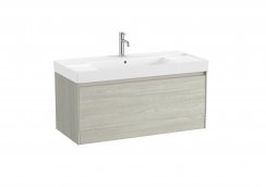 Roca Ona Unik 1000mm Basin & Light Oak Unit (1 Drawer)