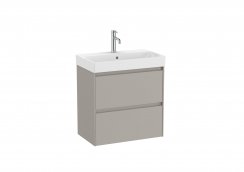 Roca Ona Unik Compact 600mm Basin & Matt Grey Unit (2 Drawers)