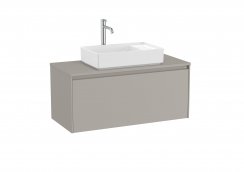 Roca Ona Unik 1000mm Matt Grey Unit & Countertop (1 Drawer)