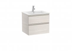 Roca The Gap Nordic Ash 600mm 2 Drawer Vanity Unit with Basin