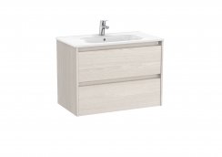 Roca Tenet Nordic Ash 700 x 460mm 2 Drawer Vanity Unit and Basin Pack