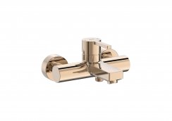 Roca Naia Rose Gold Wall-Mounted Bath Shower Mixer