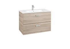 Roca Victoria Basic Unik Birch 800mm Basin Unit with 2 Drawers