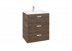 Roca Victoria Basic Unik Cedar 600mm Basin Unit with 3 Drawers