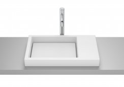 Roca Horizon Matt White 600mm Skyline In Countertop Basin