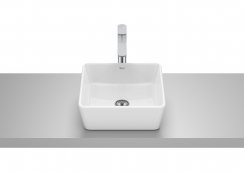 Roca Optica Gloss White 350mm Square Countertop Basin