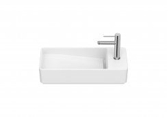 Roca Tura 550mm Compact Wall-Hung Basin - Matt White