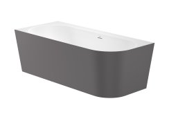 Roca Raina 1800mm Asymmetric Left Hand Corner Bath - Onyx