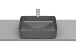 Roca Inspira 500mm Square Countertop Basin - Onyx