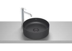 Roca Terra 390mm Round Countertop Basin - Matt Black