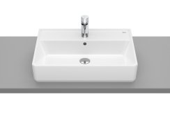 Roca The Gap Square 600 x 420mm 1 Taphole Countertop Basin