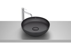 Roca Bol 425mm Round FINECERAMIC® Countertop Basin - Matt Black