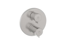 Roca T-500 Thermostatic Bath/Shower Mixer with Automatic Diverter (2 Ways) - Stainless Steel
