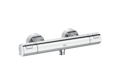 Roca T-500 Wall-Mounted Thermostatic Shower Mixer - Chrome