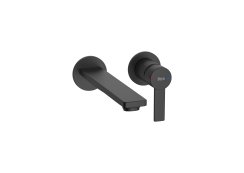 Roca Targa Wall Mounted Basin Mixer - Matt Black