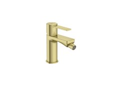 Roca Targa Smooth Body Bidet Mixer with Flexible Hoses - Brushed Brass