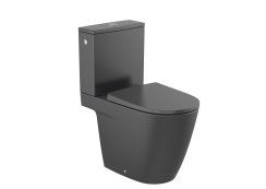 Roca Ona Close-Coupled Rimless Toilet - Matt Black
