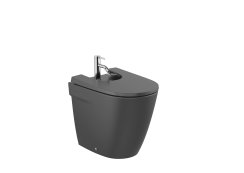 Roca Ona Back-to-Wall Floorstanding Bidet - Matt Black