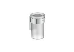 Roca Victoria Wall-Mounted Glass Tumbler - Chrome