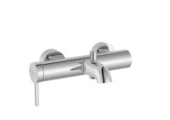 Roca Ona Wall-Mounted Bath/Shower Mixer with Automatic Diverter - Chrome
