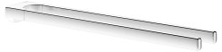 Keuco Collection Moll 450mm 2 Armed Towel Rail - Chrome