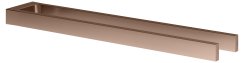 Keuco Edition 11 450mm Double Towel Holder - Brushed Red Gold